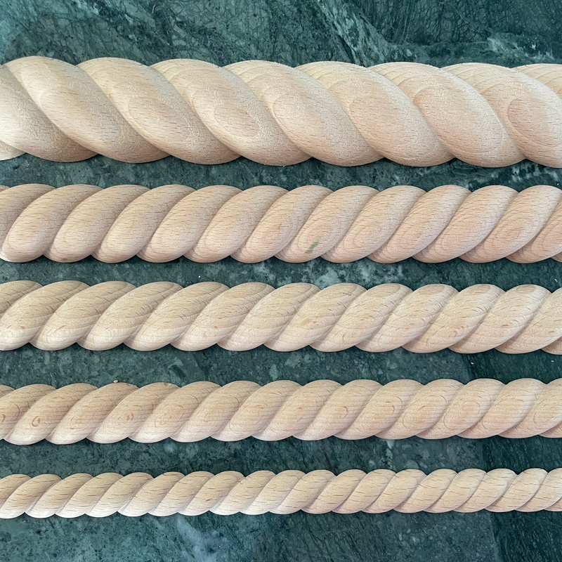 Panel Rope | Puinen puolipyöreä punoslista | WallArk.