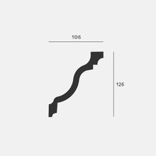Ceiling 5 | Medium-sized rounded ceiling molding