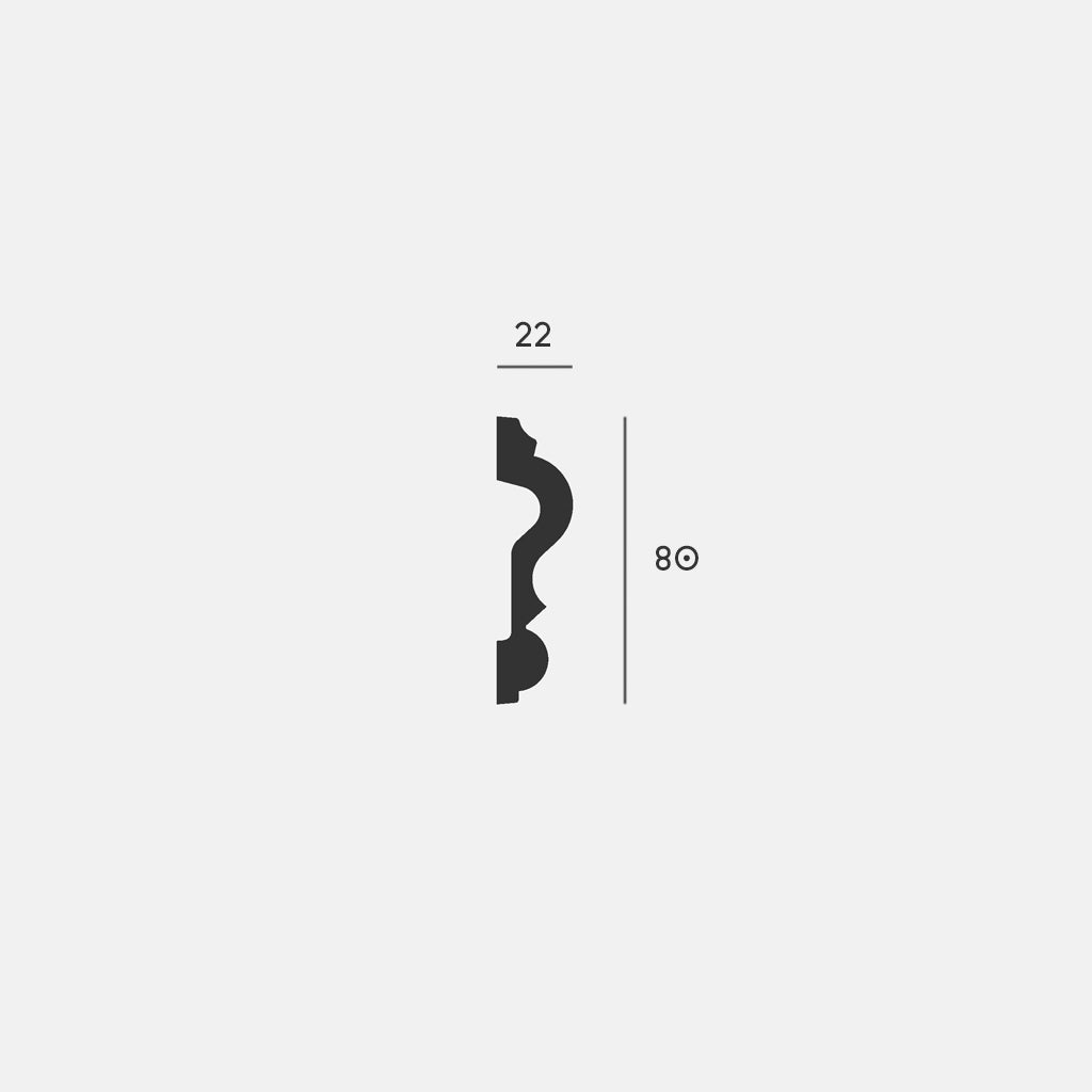 Panel 4 | Medium-sized rounded decorative molding