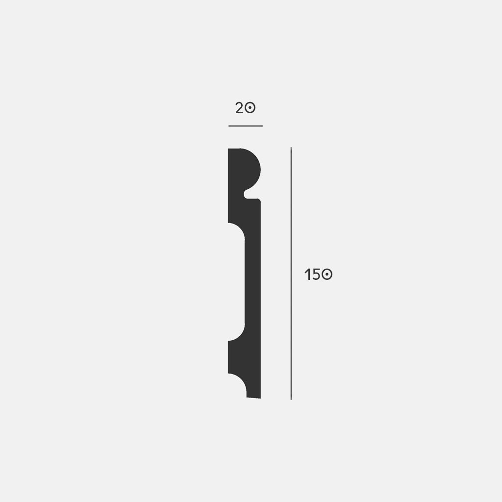 Floor 4 | High semicircular skirting board